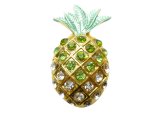 2" Green/White Crystal Pineapple Magnet